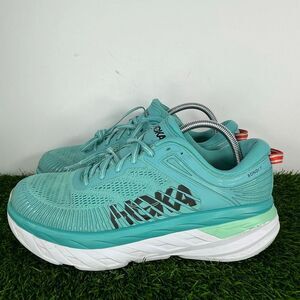Hoka One One Women’s Bondi 7 Running Shoes Blue Teal Size 11